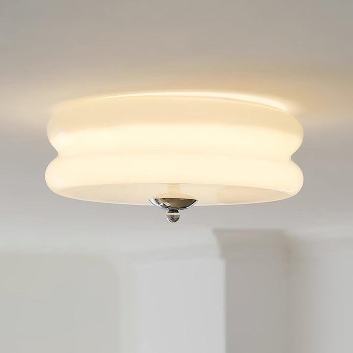 Lustra Plafonnier Art Déco Verre Vintage - Neutralighting