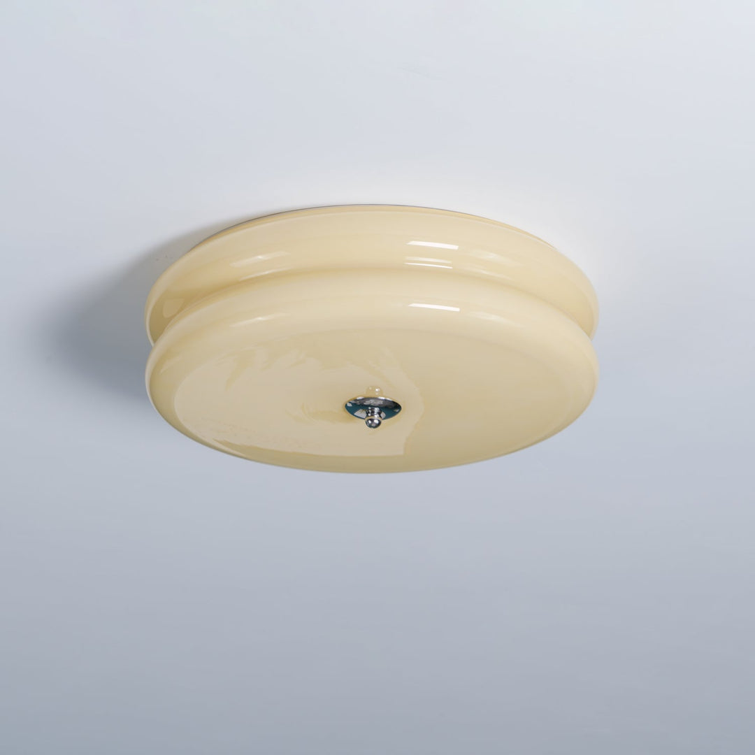 Lustra Plafonnier Art Déco Verre Vintage - Neutralighting