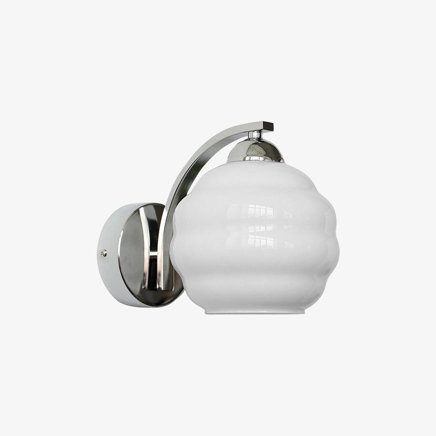Lustra Wall Lamp Art Deco Glass Chrome - Neutralighting