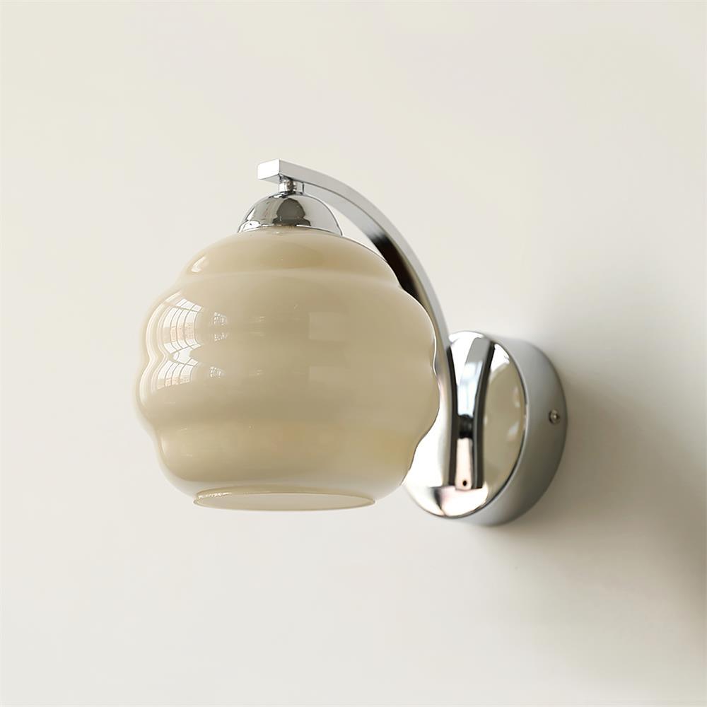 Lustra Wall Lamp Art Deco Glass Chrome - Neutralighting