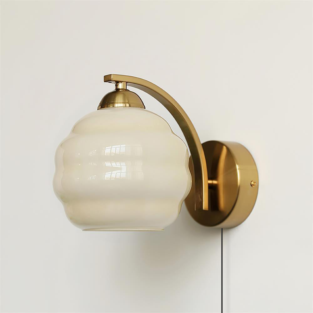 Lustra Wall Lamp Art Deco Glass Chrome - Neutralighting