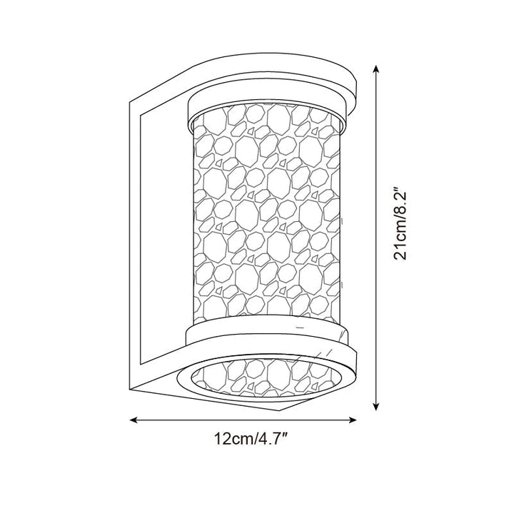 Artika Applique Murale Extérieure Acier Inoxydable Verre Texturé - Neutralighting