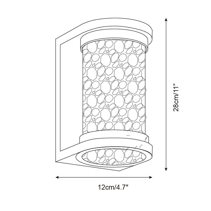 Artika Applique Murale Extérieure Acier Inoxydable Verre Texturé - Neutralighting