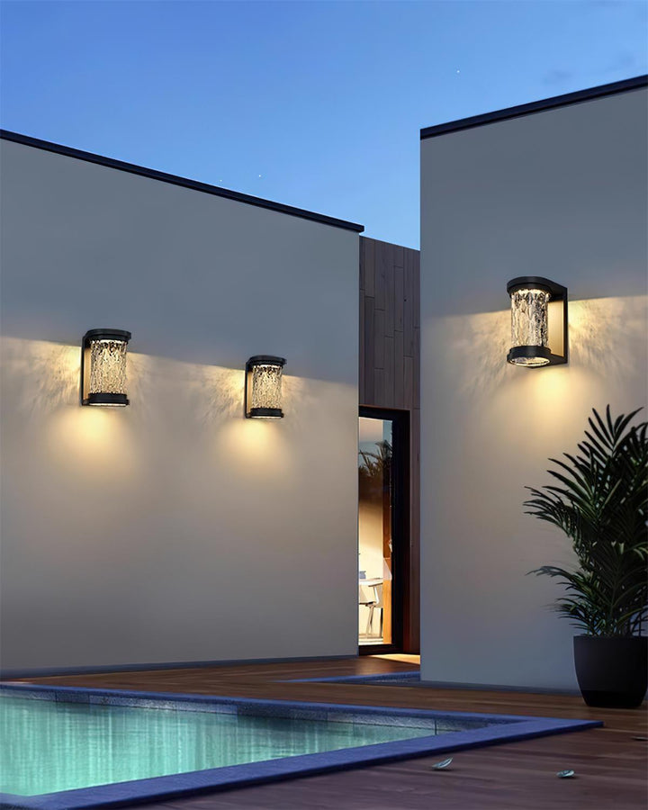Artika Applique Murale Extérieure Acier Inoxydable Verre Texturé - Neutralighting