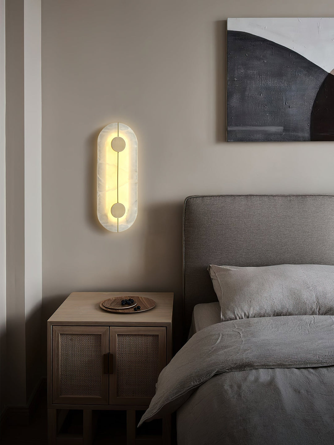 Waegnuvyo Moderne Minimaliste Albâtre Applique Murale - Neutralighting