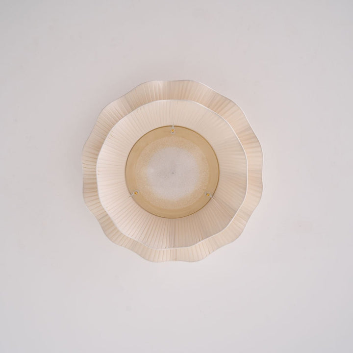 Mylirira Plafonnier en Laiton Tissu Vague Élégance Premium - Neutralighting