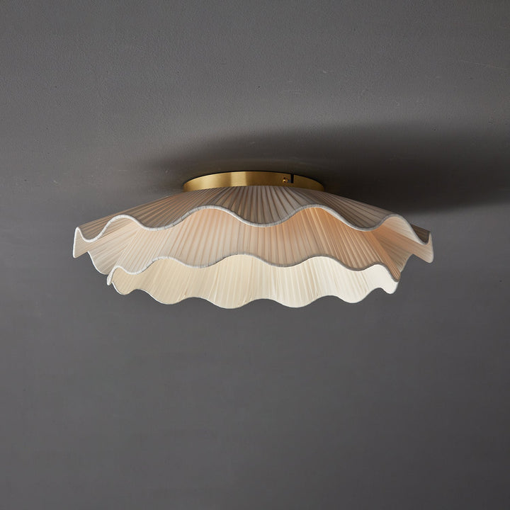 Tirah Plafonnier en tissu ondulé - Neutralighting