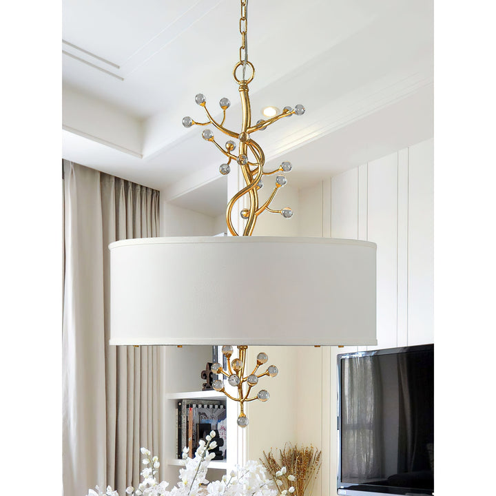 Asbury Individuel Créativité Cristal Tissu Suspension - Neutralighting