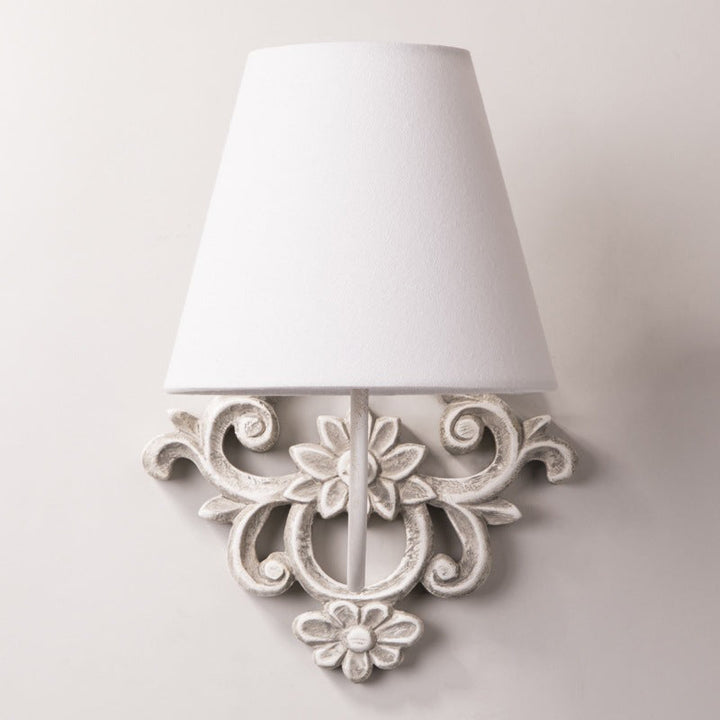 Alvuvys Moderne Prime Élégance Tissu Métal Applique Murale - Neutralighting