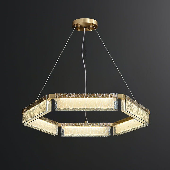 Hexa Lustre en Verre De Luxe - Neutralighting