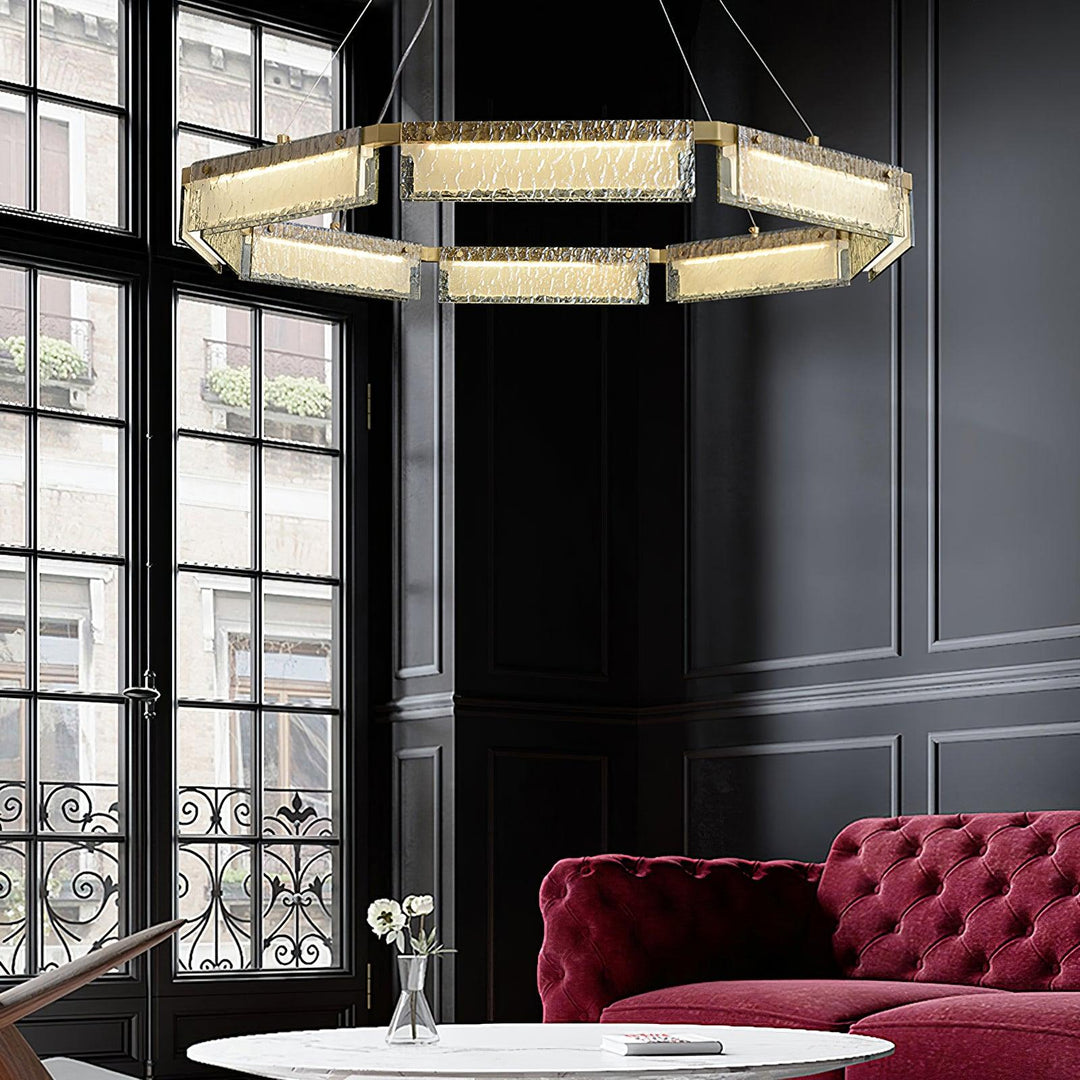 Hexa Lustre en Verre De Luxe - Neutralighting