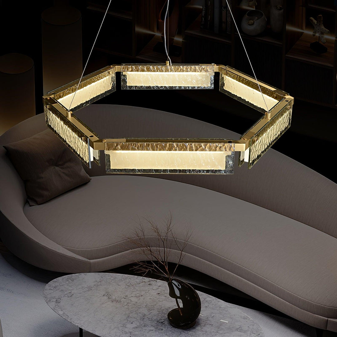 Hexa Lustre en Verre De Luxe - Neutralighting