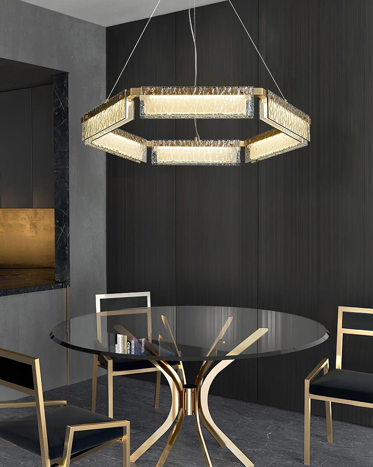 Hexa Lustre en Verre De Luxe - Neutralighting