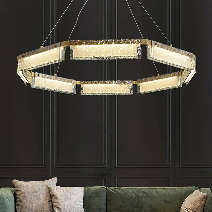 Hexa Lustre en Verre De Luxe - Neutralighting