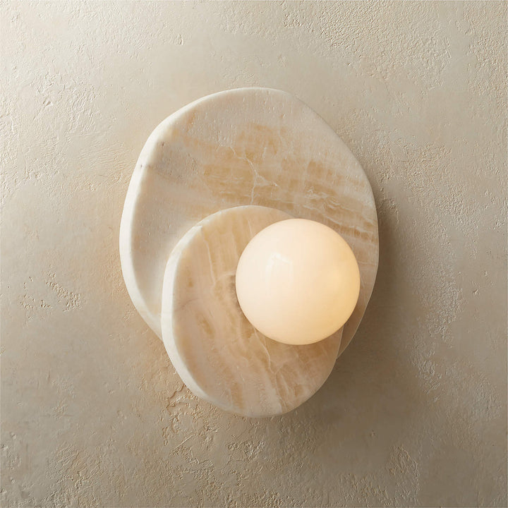 Astr Moderne Minimaliste Unique Pierre Verre Applique Murale - Neutralighting
