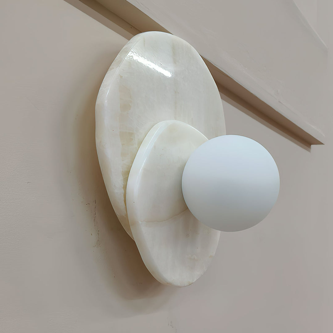 Astr Moderne Minimaliste Unique Pierre Verre Applique Murale - Neutralighting