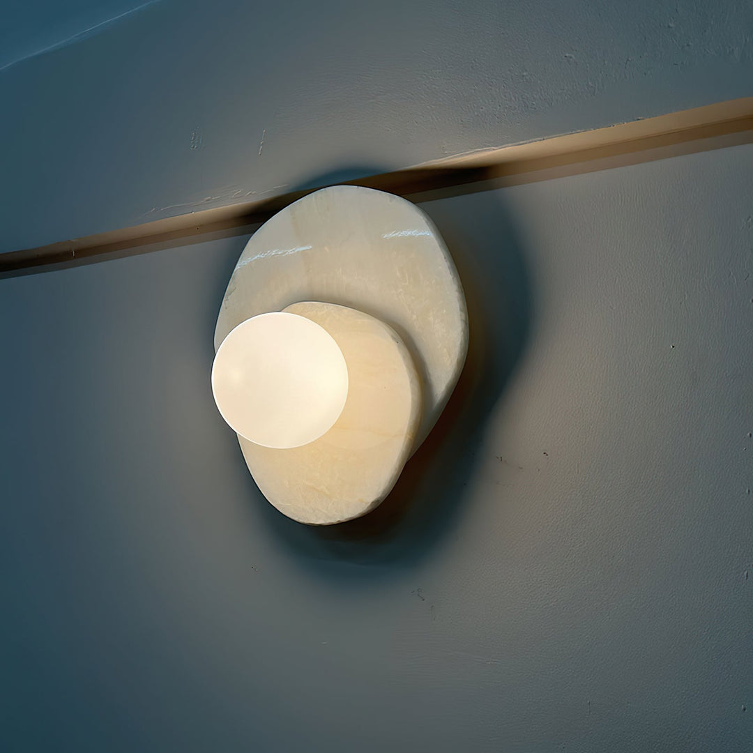 Astr Moderne Minimaliste Unique Pierre Verre Applique Murale - Neutralighting