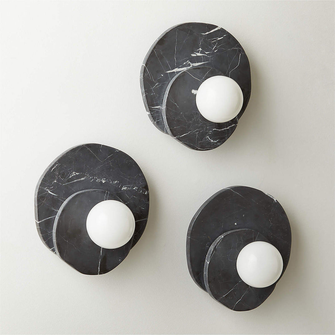 Astr Moderne Minimaliste Unique Pierre Verre Applique Murale - Neutralighting