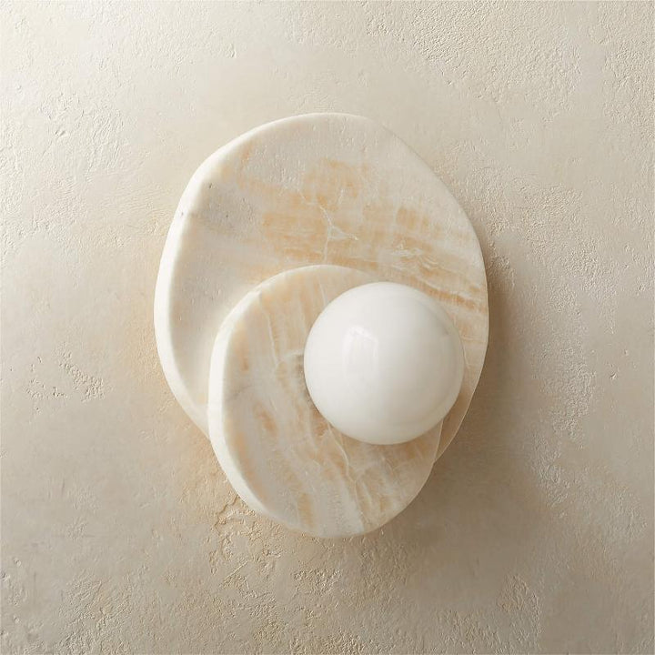 Astr Moderne Minimaliste Unique Pierre Verre Applique Murale - Neutralighting