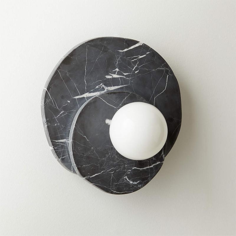 Astr Moderne Minimaliste Unique Pierre Verre Applique Murale - Neutralighting