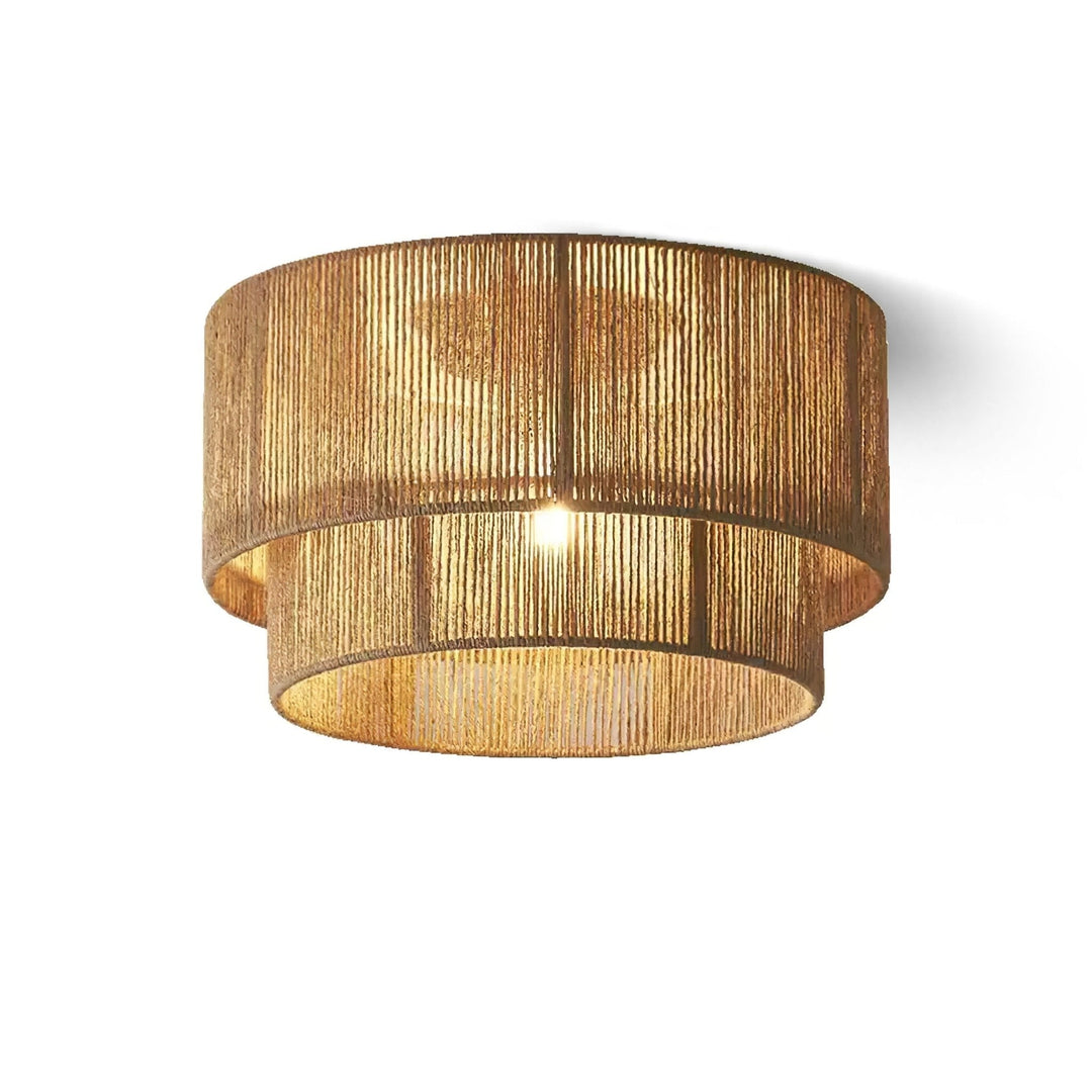 Cevynara Lampe Plafonnier Tissée Naturelle Élégance - Neutralighting