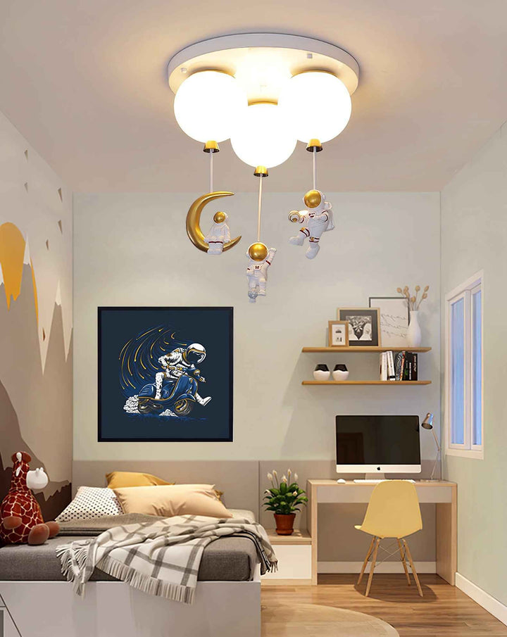 Lustra Acrylique 60cm Blanc LED 40W