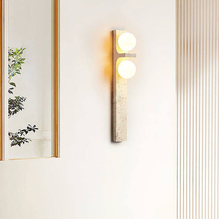 Eirikuvys Organique Moderne Minimaliste Travertin Applique Murale - Neutralighting