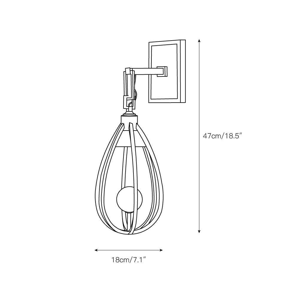 Lampe vys en Laiton – Design Contemporain