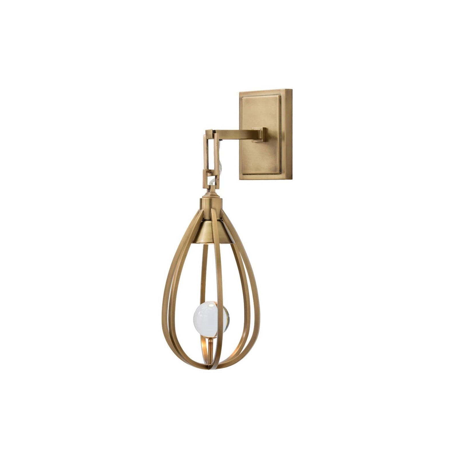 Gloruvys Moderne Minimaliste Laiton Cristal Applique Murale - Neutralighting