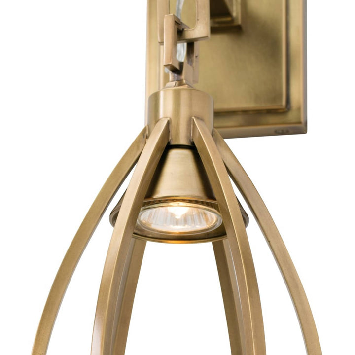 Gloruvys Moderne Minimaliste Laiton Cristal Applique Murale - Neutralighting