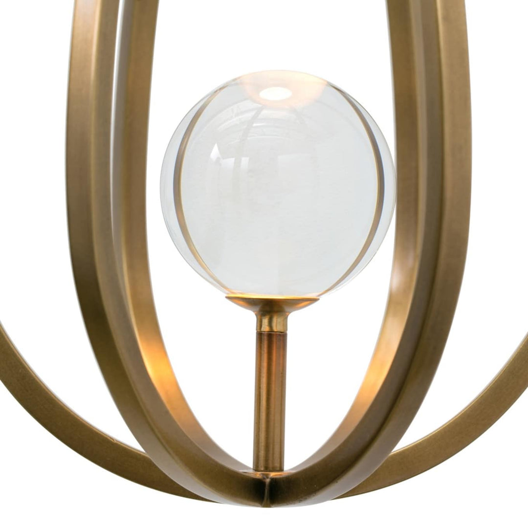 Gloruvys Moderne Minimaliste Laiton Cristal Applique Murale - Neutralighting