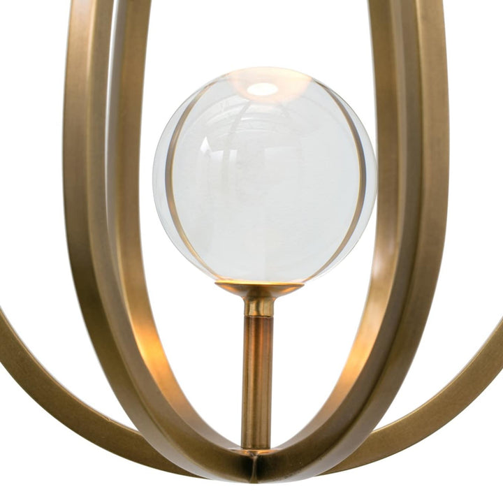 Gloruvys Moderne Minimaliste Laiton Cristal Applique Murale - Neutralighting