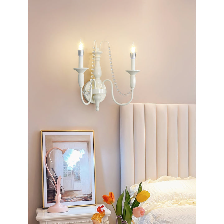 Jarnbruvys Traditionnel Bougie Métal Cristal Applique Murale - Neutralighting