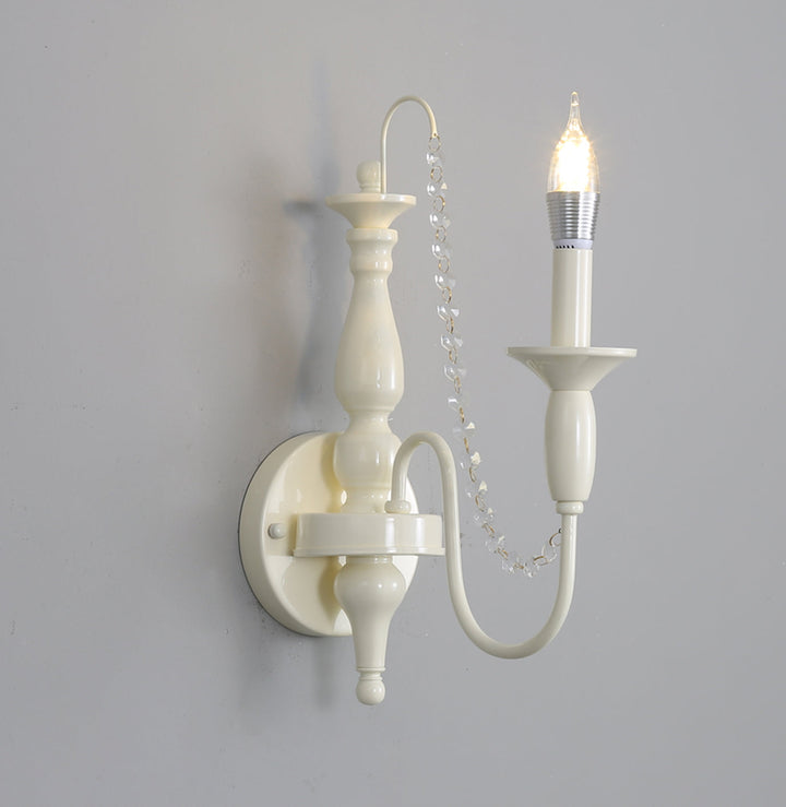 Jarnbruvys Traditionnel Bougie Métal Cristal Applique Murale - Neutralighting