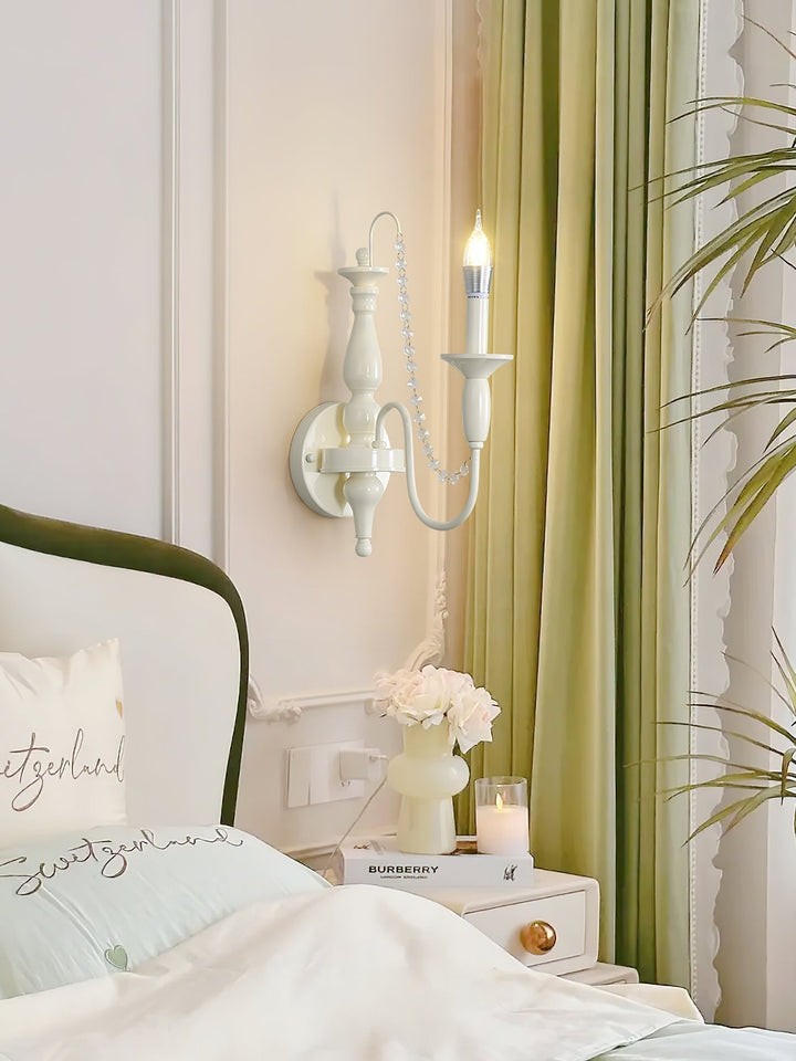 Jarnbruvys Traditionnel Bougie Métal Cristal Applique Murale - Neutralighting