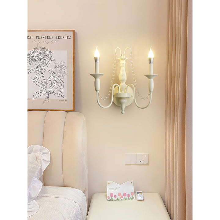 Jarnbruvys Traditionnel Bougie Métal Cristal Applique Murale - Neutralighting