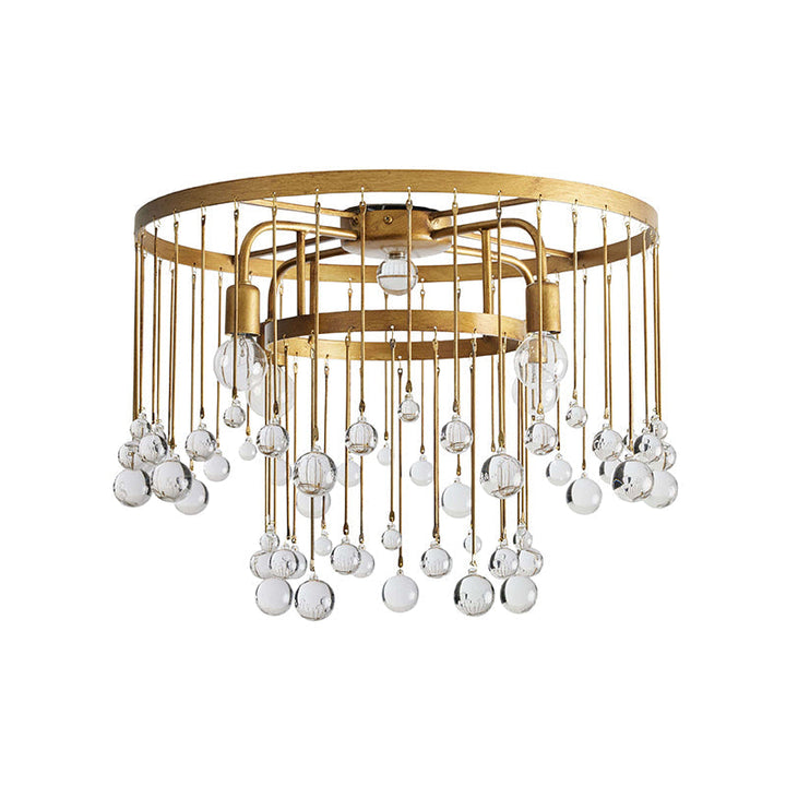 Fljotuvyo Postmodern Luxe Laiton Cristal Montage Encastré Plafonnier - Neutralighting