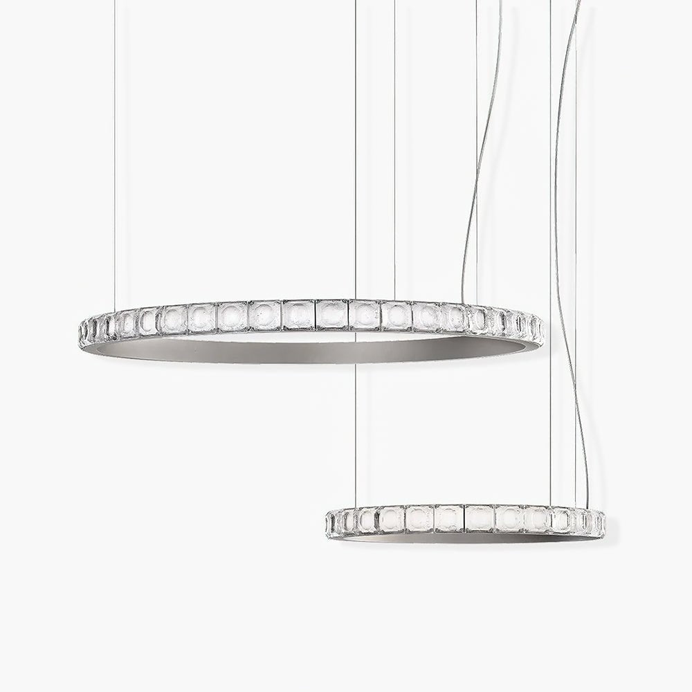 Avzorion Moderne Minimaliste Anneau Verre Lustre - Neutralighting