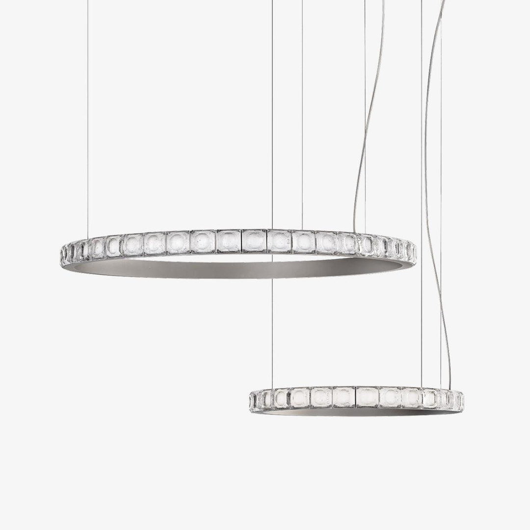 Avzorion Moderne Minimaliste Anneau Verre Lustre - Neutralighting