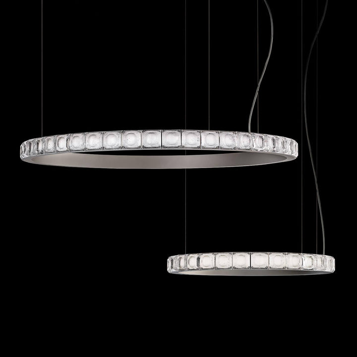 Avzorion Moderne Minimaliste Anneau Verre Lustre - Neutralighting