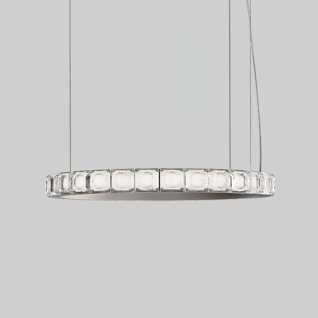 Avzorion Moderne Minimaliste Anneau Verre Lustre - Neutralighting