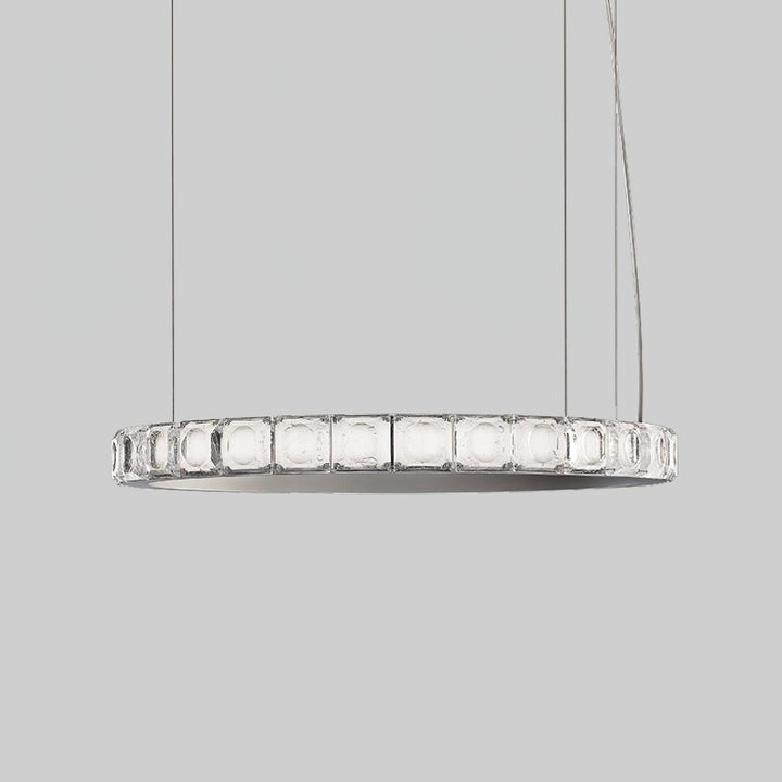 Avzorion Moderne Minimaliste Anneau Verre Lustre - Neutralighting