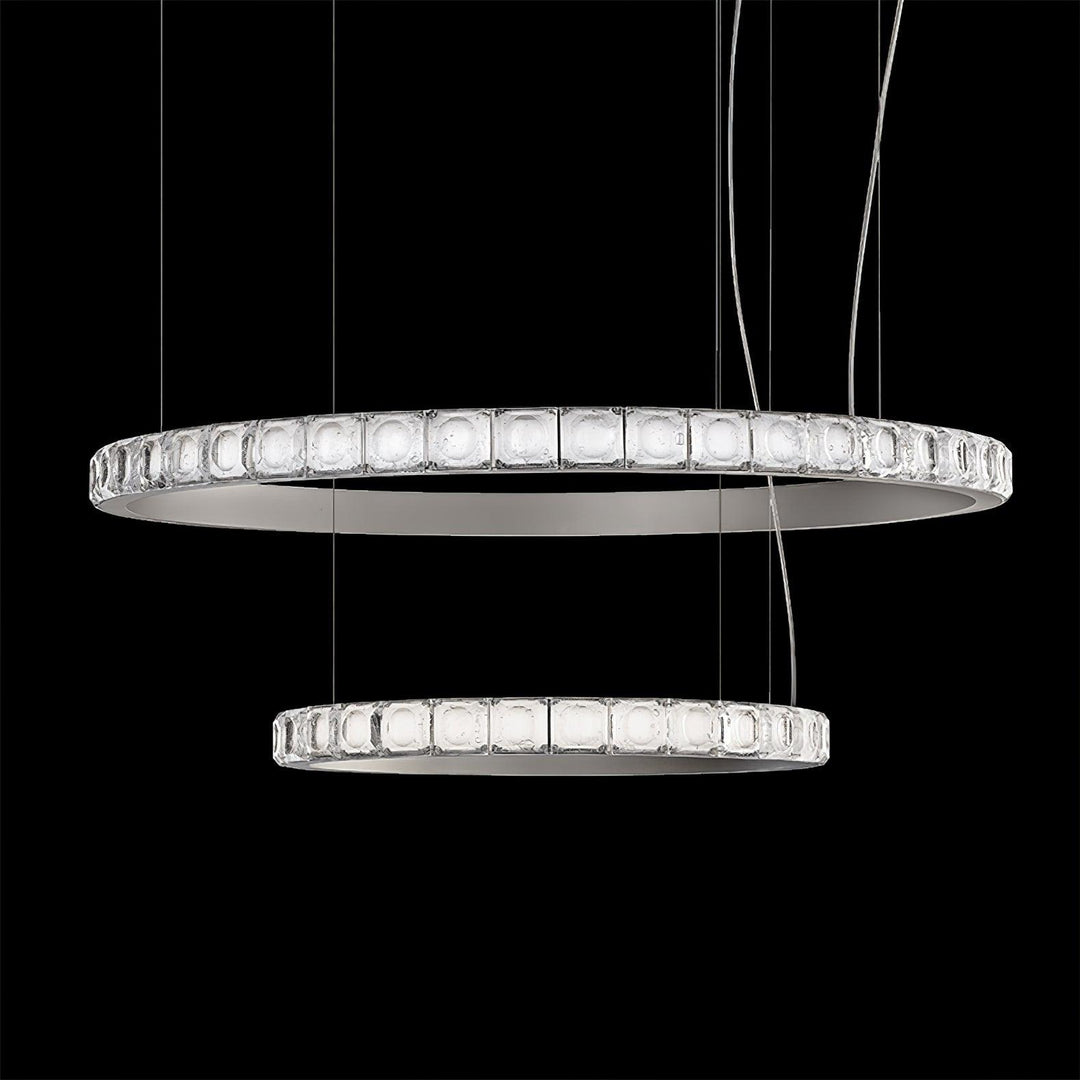 Avzorion Moderne Minimaliste Anneau Verre Lustre - Neutralighting
