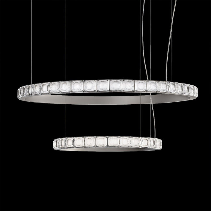 Avzorion Moderne Minimaliste Anneau Verre Lustre - Neutralighting