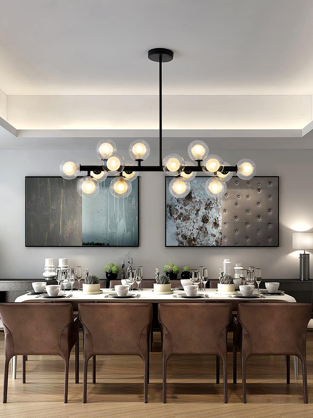 Lustra Chandelier en Verre et Minimaliste - Neutralighting