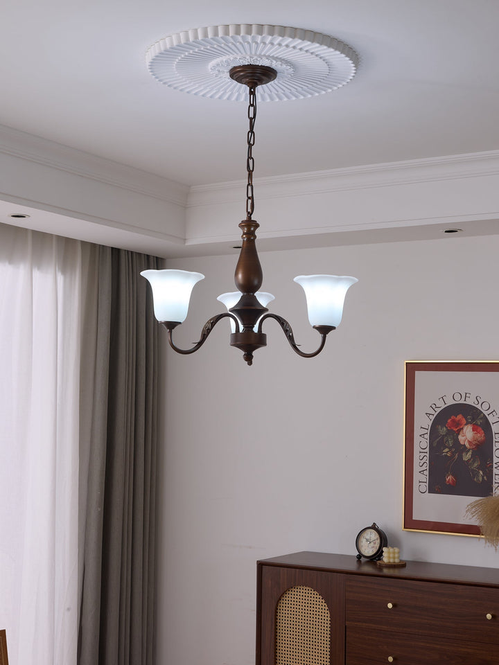 Uveleth Chandelier Verre Élégance Traditionnelle - Neutralighting