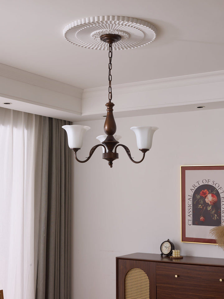 Uveleth Chandelier Verre Élégance Traditionnelle - Neutralighting