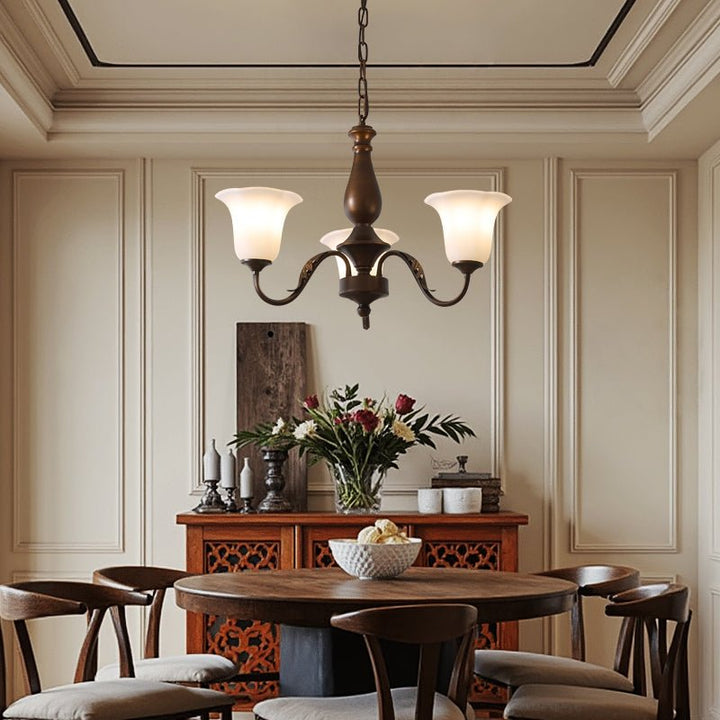 Uveleth Chandelier Verre Élégance Traditionnelle - Neutralighting