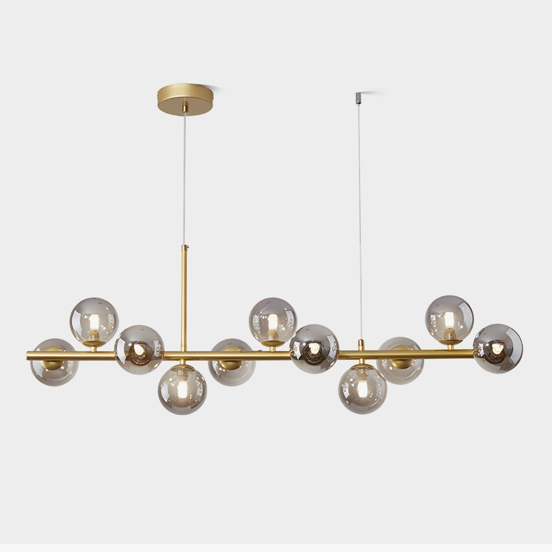 Lustra Chandelier Globe en Verre Doré - Neutralighting