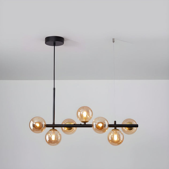 Lustra Chandelier Globe en Verre Doré - Neutralighting